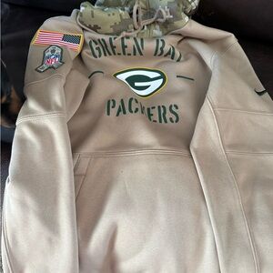 Nike Tan Green Bay Packers Hoodie